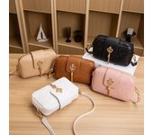 Bolso para cámara con estampado para mujer, bolso para teléfono móvil a la moda, bolso de hombro dulce y fresco 19*5*11cm blanco
