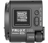 Luz de fotografía bicolor YONGNUO YNLUX100RGB de 120 W, luz de video RGB a todo color, 2000 K-10 000 K UK Plug negro