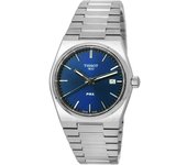 Reloj unisex Tissot PRX T-Classic de acero inoxidable con esfera azul y cuarzo T137.210.11.041.00 T1372101104100 100M