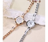 Reloj de moda para mujer, versión coreana, tendencia, reloj para mujer para estudiantes One Size oro