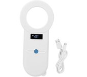 Lector de microchip RFID para mascotas, recargable, 134,2 Khz, escáner portátil de mano para animales, OLED, USB