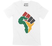 Camiseta ULTRABASIC para hombre Black Lives Matter Revolution Fist Shirt Camiseta gráfica vintage 2020 XS blanco