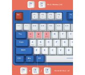 Teclado mecánico inalámbrico de modo dual Teclado anti-ghosting de 19 teclas azul