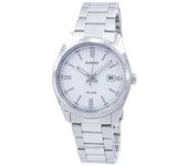 Reloj analógico Casio de cuarzo MTP-1302D-7A1V MTP1302D-7A1V para hombre blanco