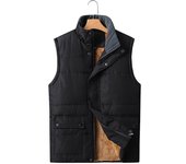 Abrigo sin mangas de talla grande para hombre 2024, moda de piel, chaleco cálido de talla grande para hombre, chaleco polar, ropa de marca para hombre, chalecos de invierno, chaquetas. XL azul marino