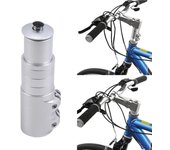 Vástago de bicicleta de montaña, horquilla delantera, tubo de cabeza, aumento de altura, accesorios para bicicleta negro