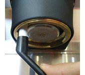 Cepillo de limpieza de polvo de café, cepillo de limpieza para máquina de café expreso, mango de plástico, teclados, herramientas de limpieza, cepillo de limpieza de suciedad de café negro
