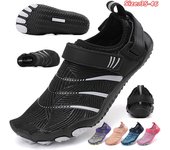Zapatos de agua para natación para hombres y mujeres, zapatos acuáticos descalzos, sandalias para surf, buceo, playa, fitness, yoga, vadeo, senderismo, zapatillas deportivas 35 azul