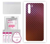 apgo skin sticker film foil vinyl for the BACK compatible with Oppo A91, scratch-resistant, easy to install - Carbon Chameleon CAKA5
