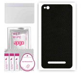apgo Protective Skin Sticker for the back compatible with Xiaomi Redmi 4A, Wrap Film, Foil, Vinyl - Pattern Matrix