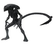 Figura real de Alien Predator Alien Warrior de AVP2 de color negro VS. versión negro