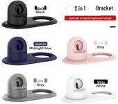Soporte de carga dual para MagSafe: Compatible con Apple Watch y iPhone 12 blanco
