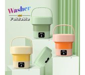 Mini lavadora plegable, lavandería portátil, ropa interior experta, calzoncillos, calcetines, bañera pequeña 【1】 verde
