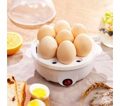 Cocedor de huevos eléctrico multifunción de doble capa, hervidor de huevos, leche de maíz, cocción rápida de desayuno, vaporizador de huevos, electrodomésticos de cocina EU blanco