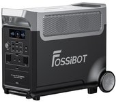 Estación de energía portátil FOSSiBOT F3600 Pro, capacidad expandible con 2 baterías adicionales, batería de litio de 3840 Wh, salida de CA alta de 3600 W F3600 Pro negro