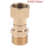 Conector de junta giratoria de latón para lavadora de alta presión, conector M22 M22*14mm