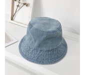 Sombrero de pescador vaquero de ala ancha para hombre y mujer, diseño fino para primavera y verano, visera que cubre el rostro y sombrero para el sol. One Size azul