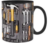 Taza de café divertida para mecánicos, taza de café con caja de herramientas para mecánicos, para cerveza, whisky, vino, agua, jugo, 1 unidad
