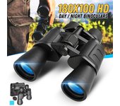 Binoculares Telescopio Visión Nocturna Hd Impermeable Para Deportes De Caza Ocular negro