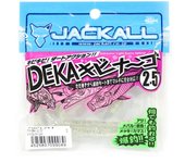 Señuelo blando Jackall SW Deka Kibina-Go de 2,5 pulgadas con copos plateados brillantes (9089)