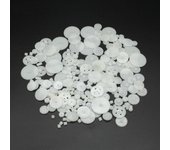 200 Uds. Bolsa de engranajes de plástico mezclado Motor engranaje de transmisión 0,5 molde DIY accesorios de juguete hechos a mano 200pcs a kit