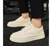 Zapatos casuales para hombre, zapatos de moda con cordones, zapatos Oxford con cordones de cuero genuino a la moda, zapatillas planas para hombre, zapatos para exteriores para hombre 7