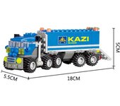 163 Uds. Juegos de Bloques de construcción de ciudad volquete de transporte coche ladrillos creadores juguetes educativos para niños