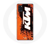 Funda Samsung Galaxy A21S KTM Logo fondo blanco naranja