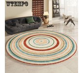 Alfombra redonda de lujo ligera para el hogar, sala de estar, mesa de té, sofá, sala de estudio, alfombra de noche, lavable 80 cm Diameter