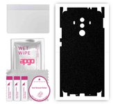 apgo Protective Skin Sticker for the back+sides compatible with Huawei Mate 10 Pro, Full Wrap Film, Foil, Vinyl - Pattern Matte Black