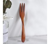 Sagit-cuchara de madera, tenedor, utensilio de cocina, herramientas, sopa, cucharadita, vajilla One Size caqui