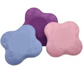1 almohadilla protectora para articulaciones de codo y rodilla para yoga, portátil, para ejercicios de fitness, gruesa, antideslizante, equipo de yoga, pilates y fitness color rosa