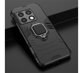 Para Oneplus 10 Pro 5G funda de silicona a prueba de golpes armadura de parachoques funda de teléfono para One Plus 10 Pro 10Pro funda trasera con anillo de soporte magnético Oneplus 10 Pro 5G negro