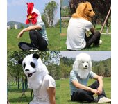 Tocado de animal de peluche brillante, máscara de fiesta, cosplay, maquillaje, accesorios para disfraces de baile One size fits all