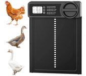 Temporizador inteligente para puerta automática de gallinero, abridor de puerta eléctrico de aleación de aluminio con temporizador, herramienta de gestión de automatización de granjas 03339