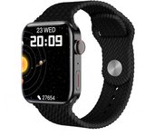 Reloj inteligente IWO Serie 7 con llamadas Bluetooth, resistente al agua, control del ritmo cardíaco, deportivo, para hombres y mujeres negro