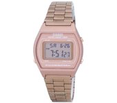 Reloj Casio Digital de cuarzo de acero inoxidable 50M iluminador B640WC-5ADF B640WC-5A para hombre color rosa