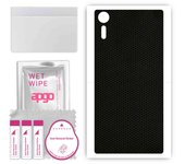 apgo Protective Skin Sticker for the back compatible with Sony Xperia XZs, Wrap Film, Foil, Vinyl - Pattern Matrix