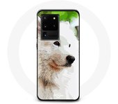 Coque pour Samsung Galaxy S20 Ultra Chien Samoyède Blanc