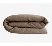Housse de couette Palace 100% coton teint lavé Vent du sud - Palace Tabac - Housse de couette 240 x 220 cm
