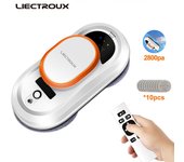 Liectroux HCR-09 Robot de limpieza de ventanas, Robot aspirador para ventanas, Robot limpiador de ventanas, limpiaparabrisas eléctrico, Robot fregona de piso blanco