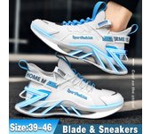 Zapatos de hombre de alta calidad, zapatillas de deporte con plataforma para primavera 2023, zapatillas de ocio de talla grande 46 Blade, zapatillas de deporte a la moda 39 blanco