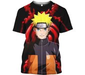 Camisetas de anime para hombre y mujer, Naruto Harajuku, moda urbana Y2k de verano, hip hop, camisetas oversize, camisetas gráficas de manga corta S