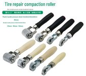 Kit de herramientas para reparación de neumáticos y rodillo compactador con rueda de presión 6mm pressure wheel with wooden handle
