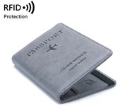 MODA 2024 RFID Banda elástica Funda de cuero para pasaporte Bloqueo para tarjetas Porta pasaporte de viaje Cartera Organizador de documentos Estuche para hombres y mujeres verde