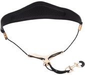 Correa para el cuello de saxofón, arnés de hombro, correa de ajuste para el hombro para saxofón alto, tenor, barítono y soprano [estilo NR] (Negro) negro