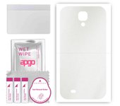 apgo Protective Skin Sticker for the back compatible with Samsung Galaxy S4 Active i9295, Wrap Film, Foil, Vinyl - Pattern Matte Transparent