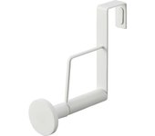 Yamazaki Jitsugyo 5970 Percha de puerta antideslizante larga blanca aprox.. Punta de silicona inteligente de 5 cm de ancho x 16 cm de profundidad x 15,5 cm de alto que evita que los sombreros se caigan.