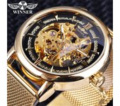 T-Winner Reloj mecánico automático de Movimiento mecánico Hueco Informal de Moda para Hombres