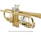 Soporte de música portátil con abrazadera para saxofón, trompeta Tenor, Clip Universal para hoja de Lira de marcha plata